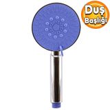 Badem10 Banyo Duş Başlığı Fiskiyesi Telefonu Yuvarlark Başlık Mor