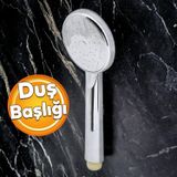 Badem10 Banyo Telefon Aksesuar Tek Duş Başlığı Klasik Tek Fonksiyonlu Su Fışkırtma El Fiskiye Fışkiye