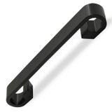 Badem10 Barida Dolap Kapak Çekmece Mat Siyah Metal 128 mm Kulp