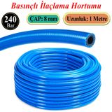 Badem10 Basınçlı İlaçlama Hortumu 240 Bar 8 mm 1 Metre Ağaç Bitki Yaprak Sebze Meyve Tarım Ziraat Hortum