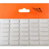 Badem10 Bazlı Darbe Ses Kapı Stoperi Keçe Yapışkanlı 22 Mm (30'Lu Paket) Dolap Kapak Çekmece Oval Beyaz