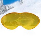 Badem10 Bellasimo Çerçevesiz Kayak Gözlüğü Camı Lens Değiştirebilir Cam Antifog Güneş Kar Gözlük Camı Sarı