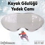 Badem10 Bellasimo Çerçevesiz Kayak Gözlüğü Camı Lens Değiştirebilir Cam Antifog Güneş Kar Gözlük Camı Şeffaf - Standart