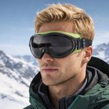 Badem10 Bellasimo Kayak Snowboard Gözlüğü Buğulanmaz Değiştirilebilir Füme Camlı Antifog Kar Gözlük - Standart