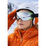 Badem10 Bellasimo Kayak Snowboard Gözlüğü Değiştirilebilir Buğulanmaz Gümüş Camlı Antifog Kar Gözlük