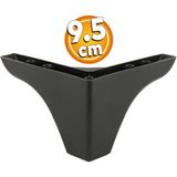 Badem10 Bellona Rose Lüks Mobilya Kanepe Sehpa Tv Ünitesi Çekyat Koltuk Ayağı 9.5 Cm Siyah Baza Ayakları - 1 Adet