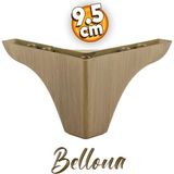 Badem10 Bellona Rose Mobilya Kanepe Koltuk Puf Koltuk Ayağı 9.5 Cm Açık Kahverengi Baza Ayakları