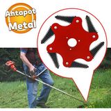 Badem10 Benzinli Tırpan Metal Çim Çayır Biçme Kesme Aparatı 6 Kollu Testere Dişli Bıçkı Ahtapot Yedek Bıçak