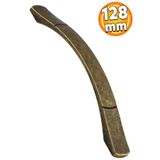 Badem10 Berilay Çizgili Mobilya Mutfak Dolabı Çekmece Dolap Kapak Antik Sarı 128 mm Metal Kulp