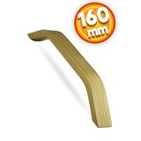 Badem10 Bermuda Çekmece Mutfak Dolap Kapak Kulbu 160 mm Altın Metal Kulp