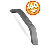 Badem10 Bermuda Çekmece Mutfak Dolap Kapak Kulbu 160 mm Füme Metal Kulp