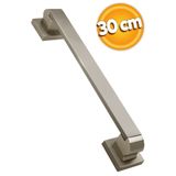 Badem10 Bersel Sürgülü Kapı Çekme Kolu Tutma Kulpu Kulbu Çelik Dış Kapı Tutamağı Kol Saten 30 Cm