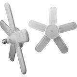 Badem10 Beş Pervaneli Tasarruflu Ampul 72 W LED Lamba Beyaz E27 Duy 6480 Lümen Uzun Ömürlü 220 Volt 1 Adet - 50 - 60 W