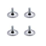 Badem10 Beyaz Eşya Raf Reyon Mobilya Bingo Rotil Ayak M6 Civatalı 6 mm Metal Profil Ayağı 1.5 cm (4 Adet)