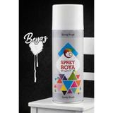Badem10 Beyaz Sprey Boya 400 ml Metal Ahşap Beton Yüzeylere Uygun Hobi Dekoratif Amaçlı Sprey Boya