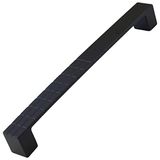 Badem10 Bihter Desenli Mutfak Çekmece Dolap Kapak Siyah 160 mm Metal Kulp