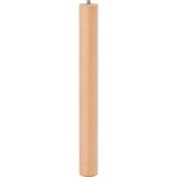 Badem10 Bohem 50 cm (1 Adet) Doğal Ahşap Boyasız Silindir Sehpa Ayağı - (1 Adet) 4x4 Metal Montaj Aparatı