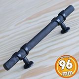 Badem10 Burç 96 mm Mat Siyah Metal Kulp Mobilya Çekmece Mutfak Kapak Dolap Kulpları Dolabı Kulbu Kulpu