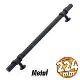 Badem10 Burç Kulp Mobilya Mutfak Dolabı Çekmece Dolap Kulpları Kapak Kulpu Kulbu Siyah 224 mm Metal