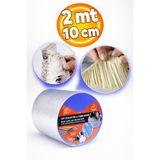 Badem10 Çatı İzolasyon (10 cm X 2 MT) Su Sızdırmazlık Geçirmezlik Yalıtım Çamur Tamir Çatlak Boru Bant Bandı