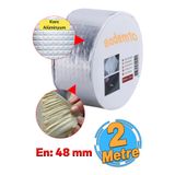 Badem10 Çatı İzolasyon (48 mm X 2 MT) Su Sızdırmazlık Geçirmez Yalıtım Çamur Boru Sakız Tamir Bant Bandı