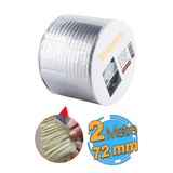 Badem10 Çatı İzolasyon (72 mm X 2 MT) Su Sızdırmazlık Geçirmez Yalıtım Çamur Boru Sakız Tamir Bant Bandı