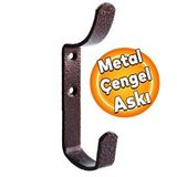 Badem10 Çengel Metal Portmanto Vestiyer Duvar Dolap Elbise Askısı Bakır Mobilya Kapı Askılığı Aparatı