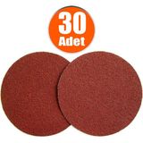 Badem10 Cırt Zımpara Spiral Avuç Taşlama 115 mm (30 Adet ) - 50 Kum