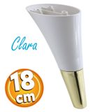 Badem10 Clara Mobilya Krem Gold Renk 18 cm Kanepe Sehpa TV Ünitesi Baza Koltuk Ayağı