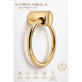 Badem10 Cordia Sarkaç Mobilya Mutfak Çekmece Dolap Dolabı Kulpu Kulpları Kulbu Metal Halka Kulp (GOLD)