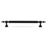 Badem10 Çukurca 60 cm Mat Siyah Metal Çekme Kolu Kapı Tutma Kulp