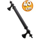 Badem10 Çukurca Sürgülü Kapı Çekme Kolu Tutma Kulpu Kulbu Çelik Dış Kapı Tutamağı Kol Mat Siyah 40 Cm