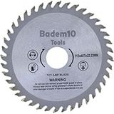 Badem10 Daire Testere Bıçağı Ahşap Kesme Testeresi 115mm 40 Diş + Matkap Aparatı