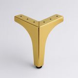 Badem10 Dekor 12 cm Gold Altın Metal Mobilya Ayağı Dayanıklı Modern Tasarım Koltuk Sehpa Masa Tv Ünitesi