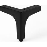 Badem10 Dekor 12 cm Siyah Metal Mobilya Ayağı Dayanıklı Modern Tasarım Koltuk Sehpa Masa Tv Ünitesi Uyumlu