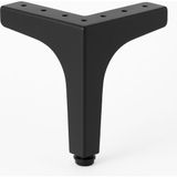 Badem10 Dekor 17 cm Siyah Metal Mobilya Ayağı Dayanıklı Modern Tasarım Koltuk Sehpa Masa Tv Ünitesi Uyumlu