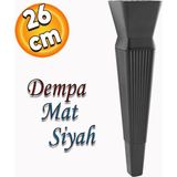 Badem10 Dempa Lüks Mobilya Oturma Grubu Kanepe Sehpa Tv Ünitesi Koltuk Ayağı Baza Ayakları Mat Siyah 26 Cm