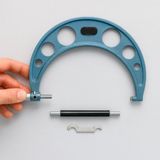 Badem10 Dış Çap Mikrometresi 125-150 mm Yüksek Hassasiyetli Ölçüm Aleti Profesyonel Metal Gövde - Turkuaz