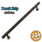 Badem10 Doruk 224 mm Eskitme Antik Sarı Metal Mobilya Mutfak Çekmece Dolap Dolabı Kulpu Kulbu Kulpları