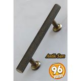 Badem10 Doruk 96 Mm Eskitme Antik Sarı Renk Mobilya Mutfak Çekmece Kapak Dolap Dolabı Kulpu Kulbu Kulpları