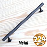 Badem10 Doruk Kulp Mobilya Mutfak Dolabı Çekmece Dolap Kulpları Kapak Kulpu Kulbu Siyah 224 mm Metal