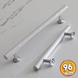 Badem10 Doruk Kulp Mutfak Mobilya Dolabı Çekmece Dolap Kapak Kulpları Kulpu Kulbu Krom Renk 96 mm Metal