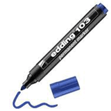 Badem10 Edding 103 Metal Plastik Cam 20 Adet Kalıcı İşaretleyici Marker Mavi Kalem