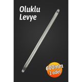 Badem10 EL600 Oluklu Levye 600MM Gümüş Gri Profesyonel ve Hobi Amaçlı Kullanım İçin Uygun