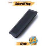 Badem10 Elit Siyah Plastik Kulp 64 Mm Mutfak Mobilya Çekmece Mutfak Dolap Dolabı Kulpları Kapak Kulbu 6.4 Cm
