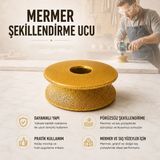 Badem10 Elmas Kaplı Mermer Şekillendirme Ucu Taş Granit Seramik Oyma Taşlama Form Verme Aparatı - 1 adet