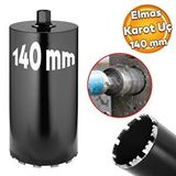 Badem10 Elmas Karot Ucu 140 mm Shun Beton Zemin Duvar Delme Delik Açma Panç Aparat Uç Deprem Numune Al Test