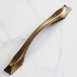 Badem10 Elmas Kulp 160 Mm Antik Sarı Metal Mobilya Mutfak Çekmece Dolabı Dolap Kapak Kulpları Kulbu Kulpu
