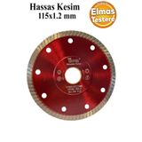 Badem10 Elmas Testere Beton Tuğla Ahşap Granit Mermer Asfalt Plastik Sulu Kuru Kesme Kesici Disk 115 mm