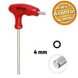 Badem10 Eltos Allen Alyan 2 Uçlu T Tipi Anahtar altıgen Köşeli Somun Vida Sıkma Sökme 4 mm ETA04